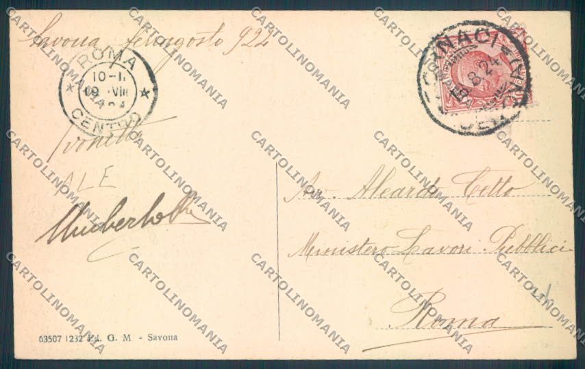 Savona Città cartolina ZQ0244 – retro