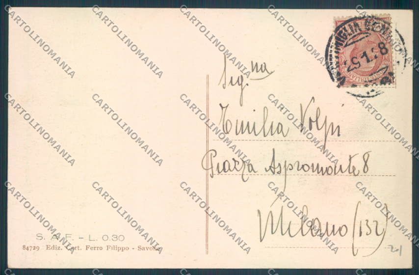 Savona Città Veliero Barca Funivia cartolina ZQ0247 – retro