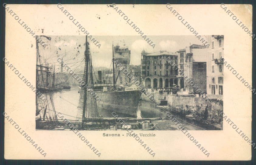 Savona Città Nave Veliero PIEGHINA cartolina ZQ0252 – fronte
