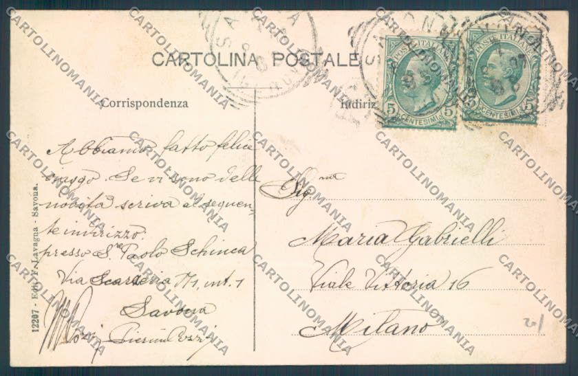 Savona Città cartolina ZQ0253 – retro