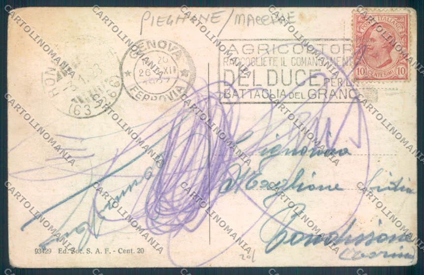 Savona Città PIEGHINE MACCHIE cartolina ZQ0255 – retro
