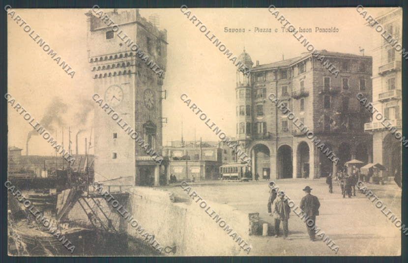 Savona Città PIEGHINE cartolina ZQ0268 – fronte