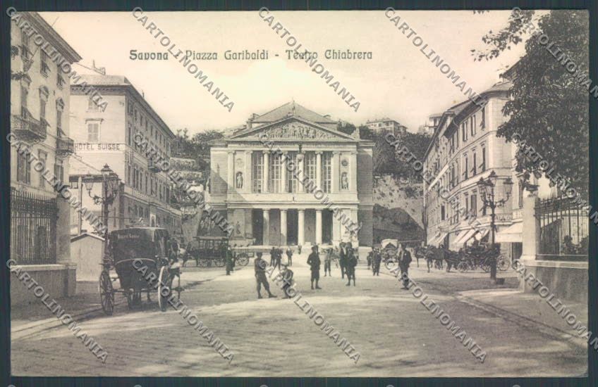 Savona Città Teatro Carrozza cartolina ZQ0295 – fronte