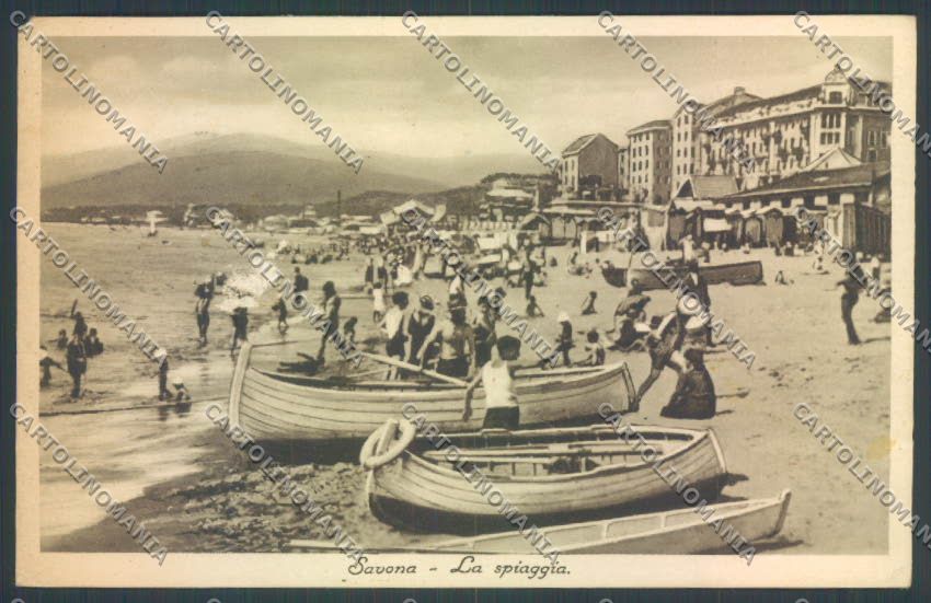 Savona Città Barca ABRASA cartolina ZQ0300 – fronte