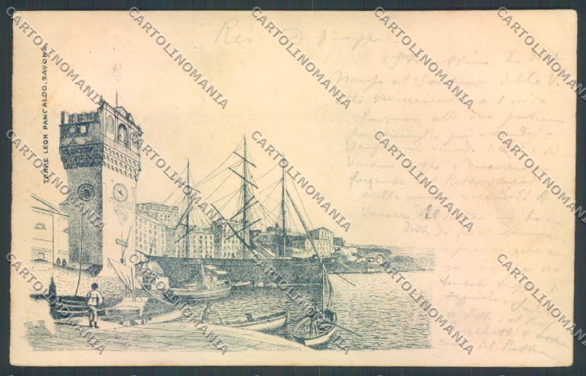 Savona Città Barca Veliero cartolina ZQ0305 – fronte