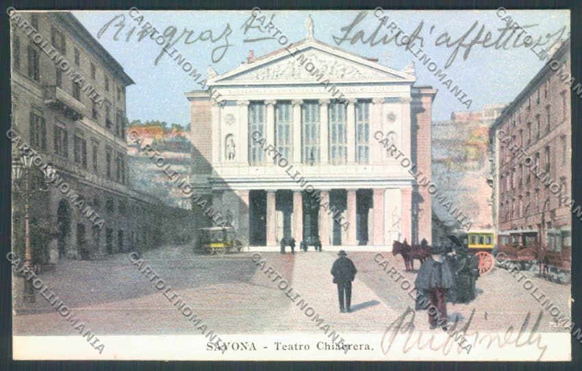 Savona Città Teatro cartolina ZQ0325 – fronte