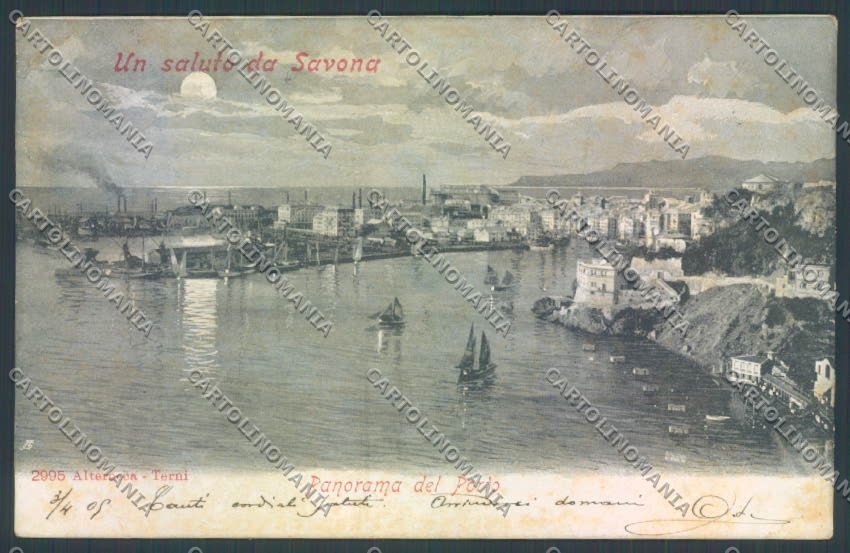 Savona Città Barca cartolina ZQ0326 – fronte