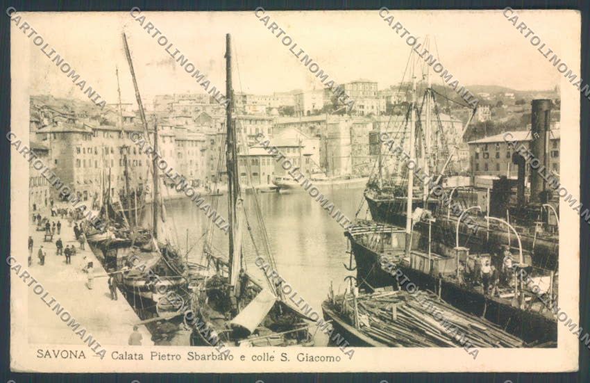 Savona Città Nave Veliero cartolina ZQ0347 – fronte