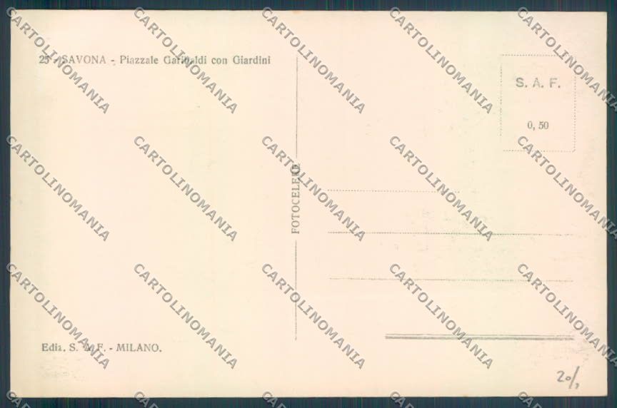 Savona Città Foto cartolina ZQ0353 – retro
