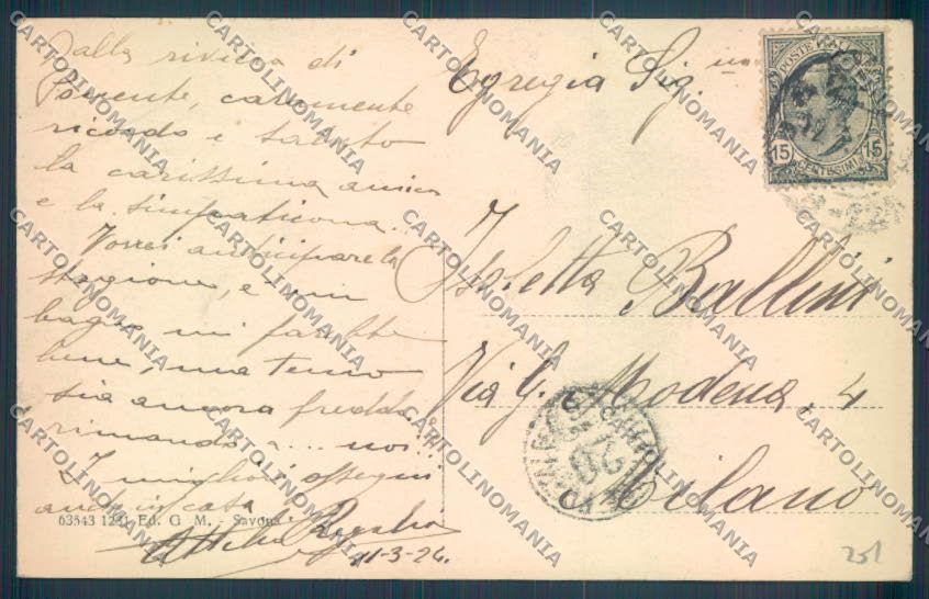 Savona Città cartolina ZQ0365 – retro