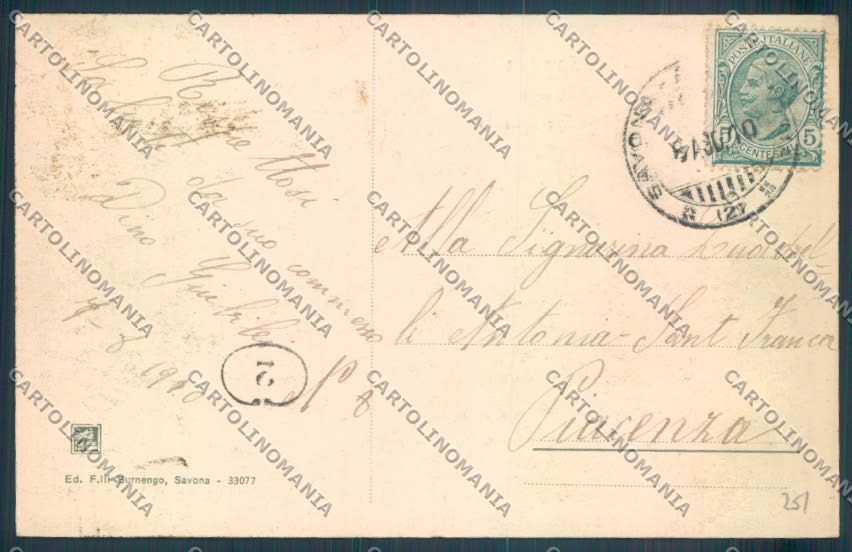 Savona Città cartolina ZQ0370 – retro