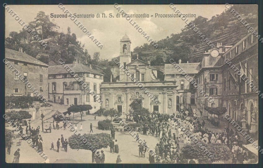 Savona Città Processione cartolina ZQ0391 – fronte