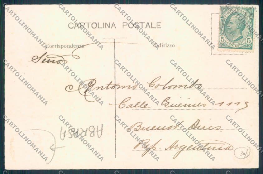 Savona Città ABRASA cartolina ZQ0428 – retro