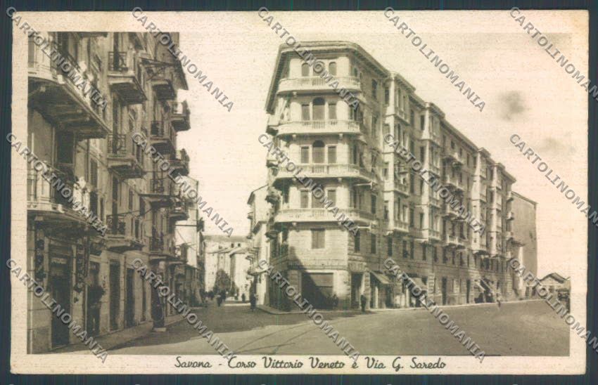 Savona Città PIEGATA cartolina ZQ0432 – fronte