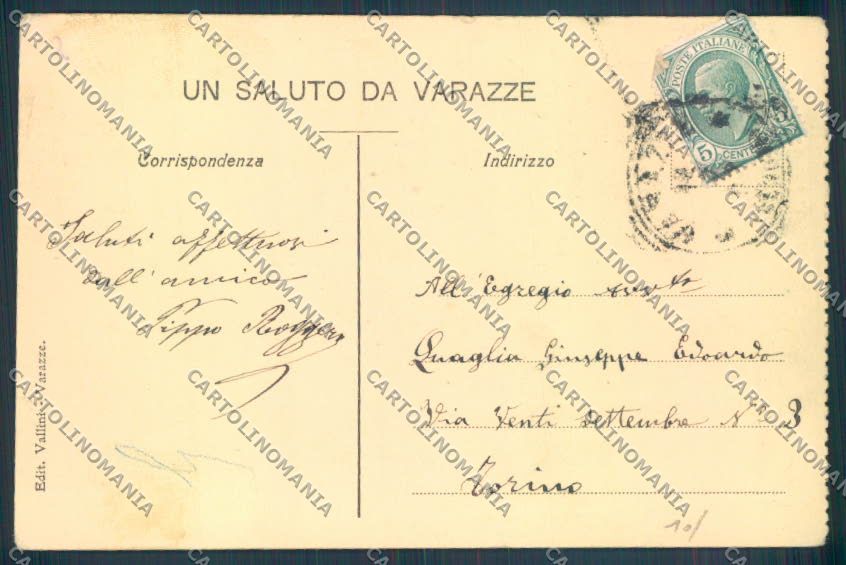 Savona Varazze cartolina ZQ0441 – retro