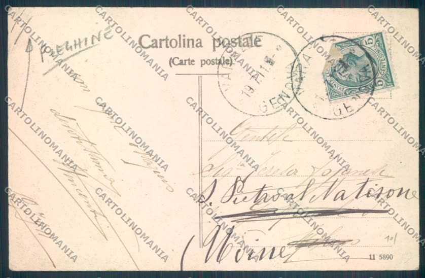 Savona Varazze PIEGHINE cartolina ZQ0443 – retro