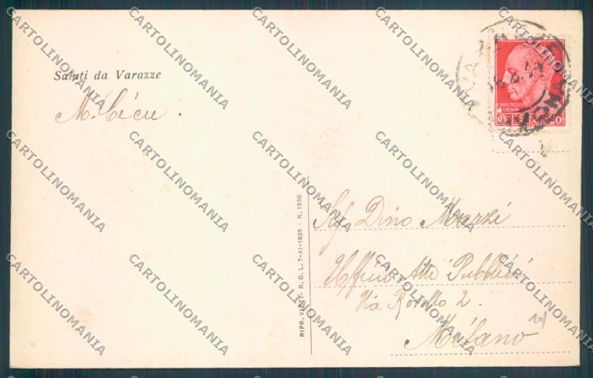 Savona Varazze cartolina ZQ0445 – retro