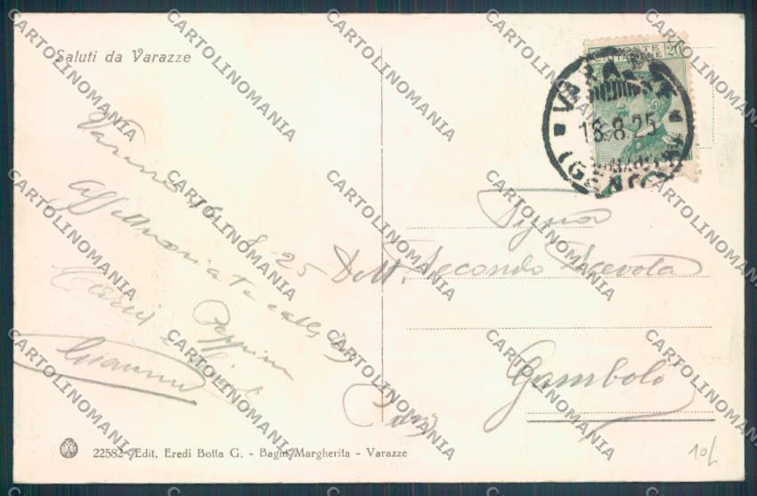 Savona Varazze cartolina ZQ0449 – retro