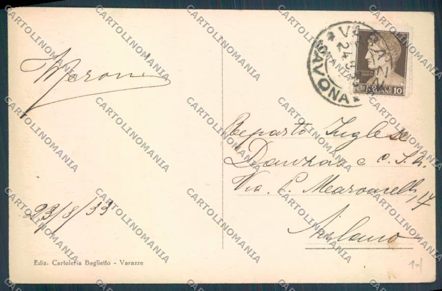 Savona Varazze cartolina ZQ0455 – retro