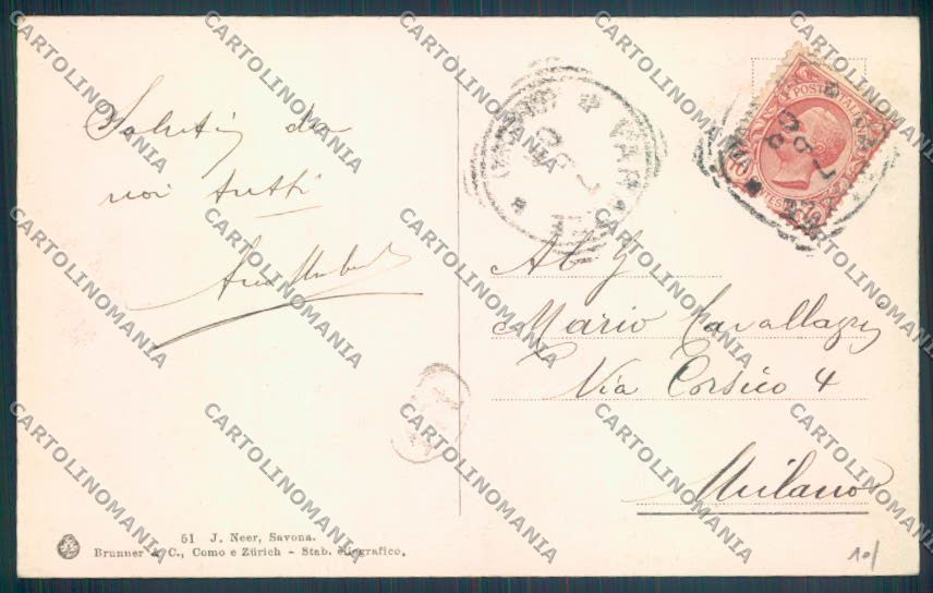 Savona Varazze cartolina ZQ0460 – retro