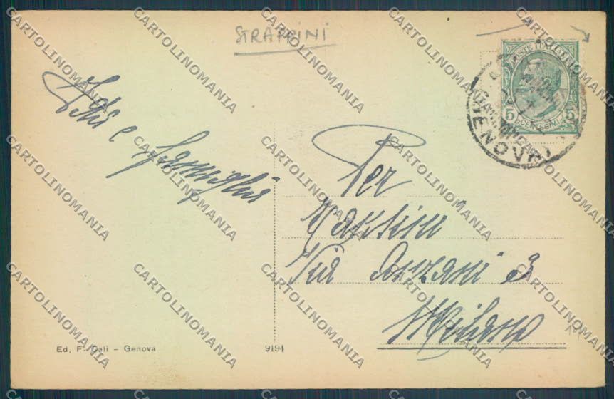 Savona Varazze STRAPPINI cartolina ZQ0468 – retro