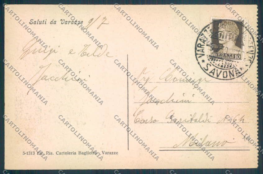 Savona Varazze cartolina ZQ0476 – retro