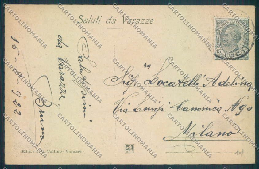 Savona Varazze cartolina ZQ0509 – retro