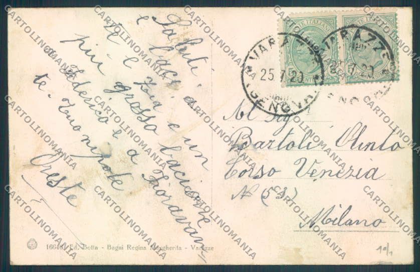 Savona Varazze cartolina ZQ0518 – retro