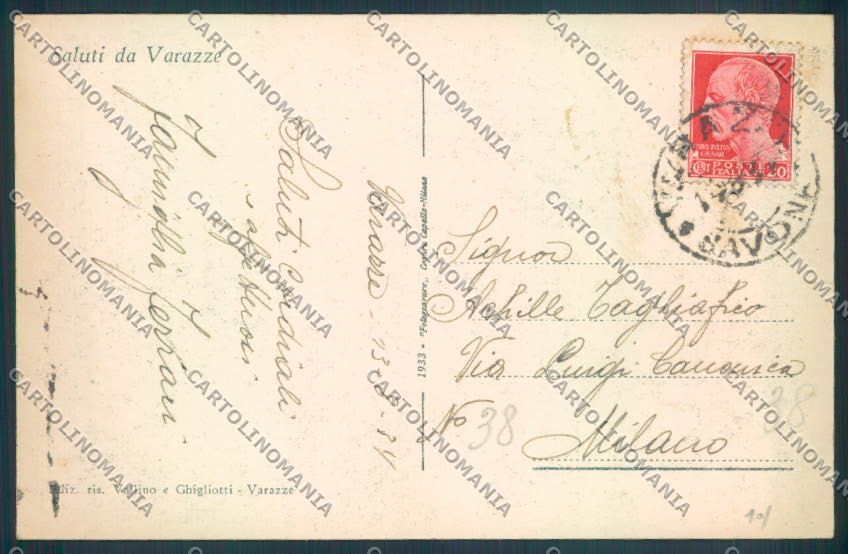 Savona Varazze cartolina ZQ0528 – retro