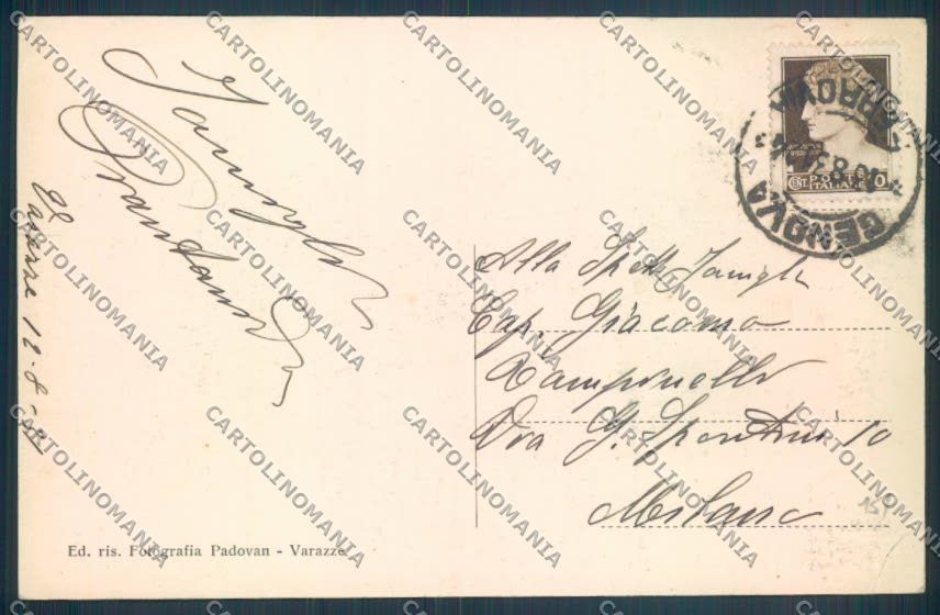 Savona Varazze Solaro cartolina ZQ0563 – retro