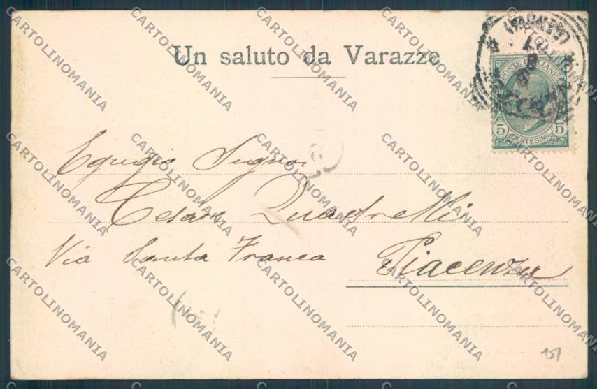 Savona Varazze Solaro cartolina ZQ0564 – retro