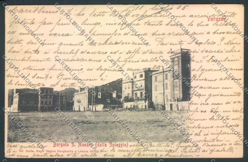 Savona Varazze San Nazzaro cartolina ZQ0574 – fronte