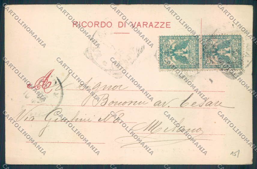 Savona Varazze San Nazzaro cartolina ZQ0574 – retro