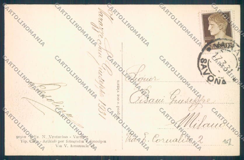 Savona Varazze Barca cartolina ZQ0575 – retro
