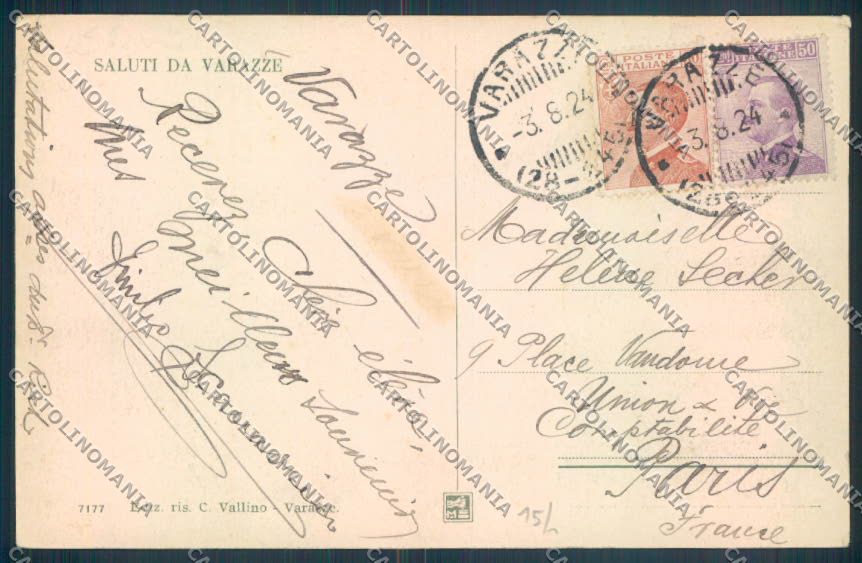 Savona Varazze cartolina ZQ0579 – retro