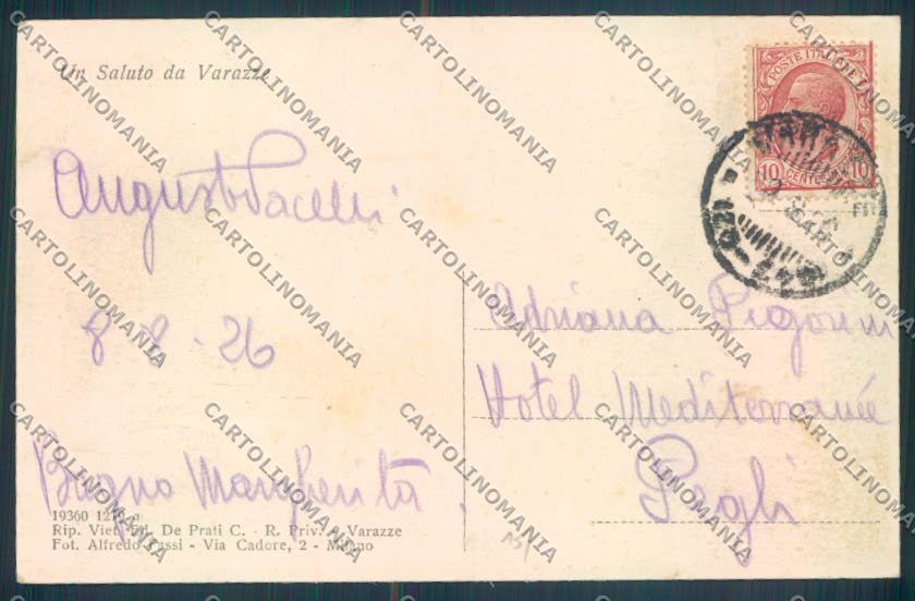 Savona Varazze cartolina ZQ0584 – retro