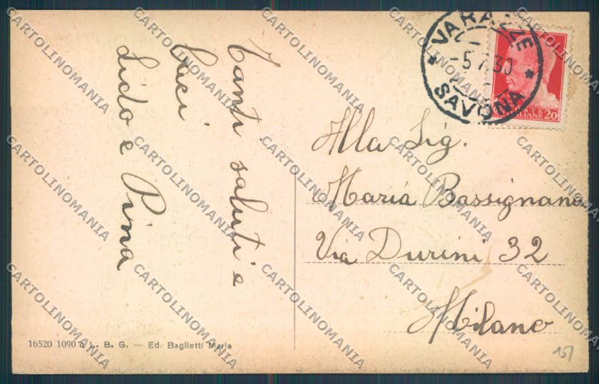 Savona Varazze Barca cartolina ZQ0600 – retro