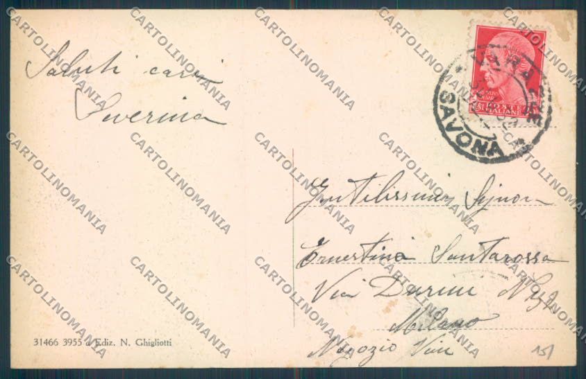 Savona Varazze cartolina ZQ0605 – retro