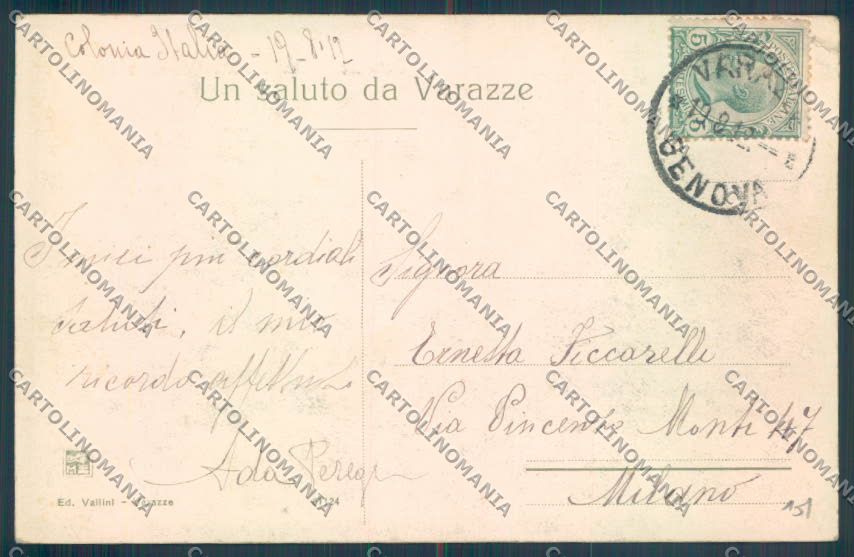 Savona Varazze cartolina ZQ0611 – retro