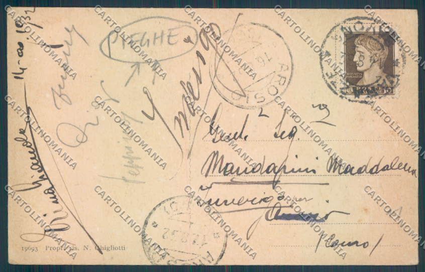 Savona Varazze Barca PIEGHE cartolina ZQ0620 – retro