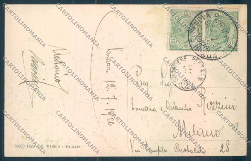 Savona Varazze cartolina ZQ0621 – retro