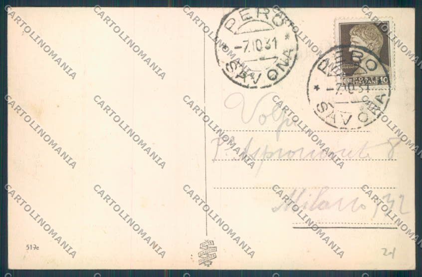 Savona Varazze Pero cartolina ZQ0633 – retro