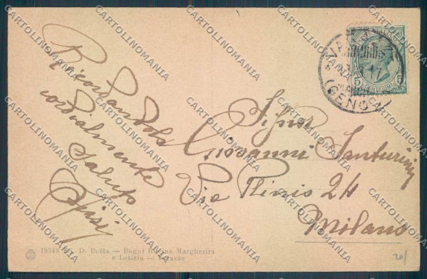 Savona Varazze cartolina ZQ0645 – retro
