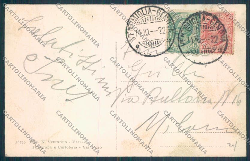 Savona Varazze cartolina ZQ0665 – retro