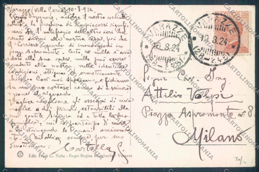 Savona Varazze cartolina ZQ0671 – retro
