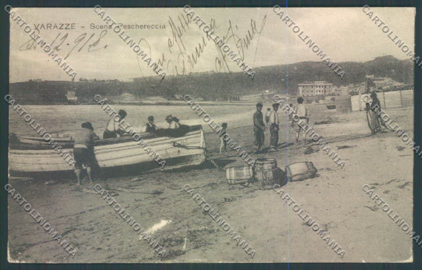 Savona Varazze Barca cartolina ZQ0685 – fronte