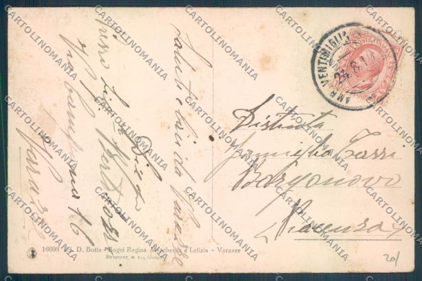Savona Varazze Barca cartolina ZQ0691 – retro