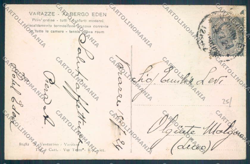Savona Varazze cartolina ZQ0704 – retro