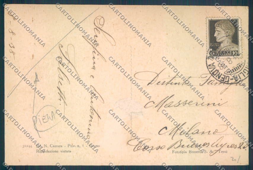 Savona Loano PIEGATA cartolina ZQ0714 – retro