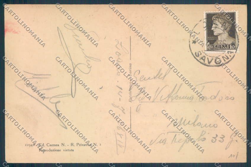 Savona Loano cartolina ZQ0715 – retro